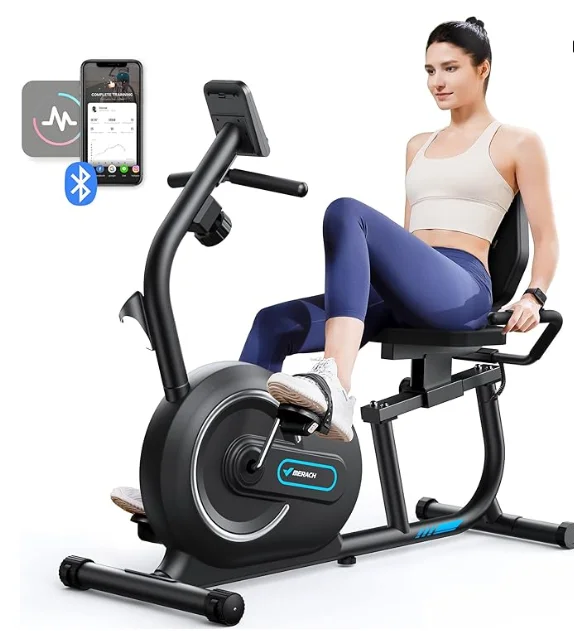 Exercise Bike for Home with Smart Bluetooth and Exclusive App Connectivity, LCD, Heart Rate Handle