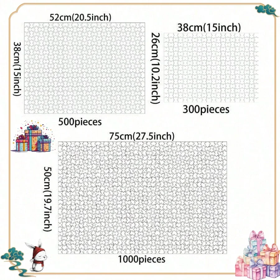 Puzzle pour adultes, 1000/500/300/120 pièces, paysage, cadeau d'anniversaire, salle de jeux, décor de Club, jouet de divertissement