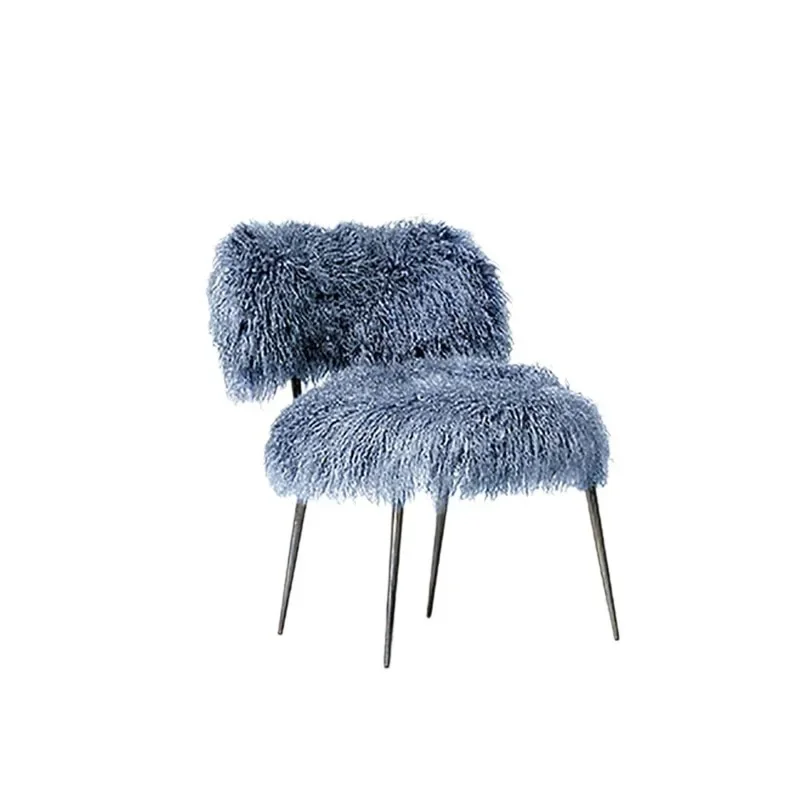 

Nordic Art Beach Wool Leisure Rocking Chair Light Luxury Single Living Room Bedroom Dressing Chair Internet Celebrity Style