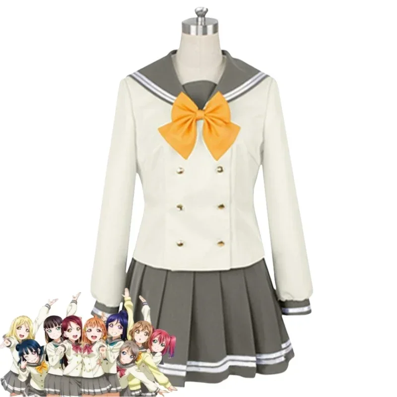 بدلة أزياء أنيمي تاكامي تشيكا واتانابي يو تسوشيما يوشيكو روبي ديا كوروساوا ساكوراوتشي ريكو لوفيليف صن شاين أكور التأثيرية