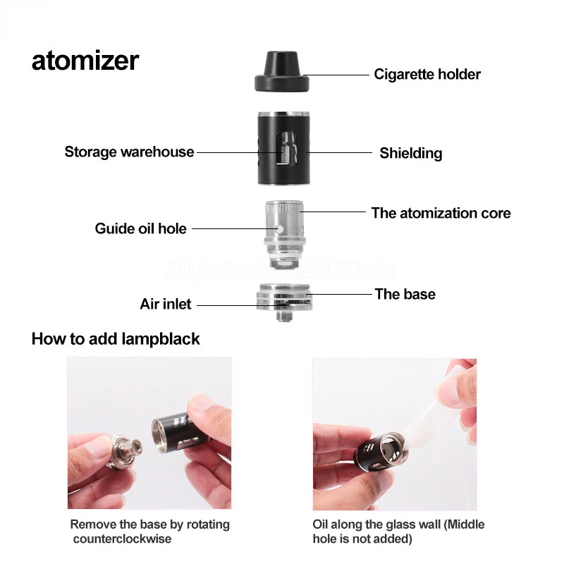 Electronic Cigarettes Mini 80w VAPE Kit Electronic Cigarette Box Mod 2200mah Battery LED Display Vape Pen Vaporizer E Cigarettes