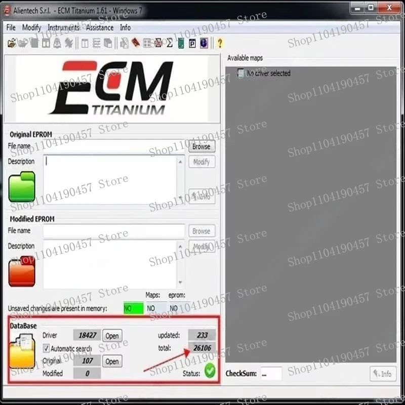 Ecm Titanium V1.61 software with 26100 Driver ECU Calibration software With 26000 + Driver ECM 18259+ Drivers for ecu tool