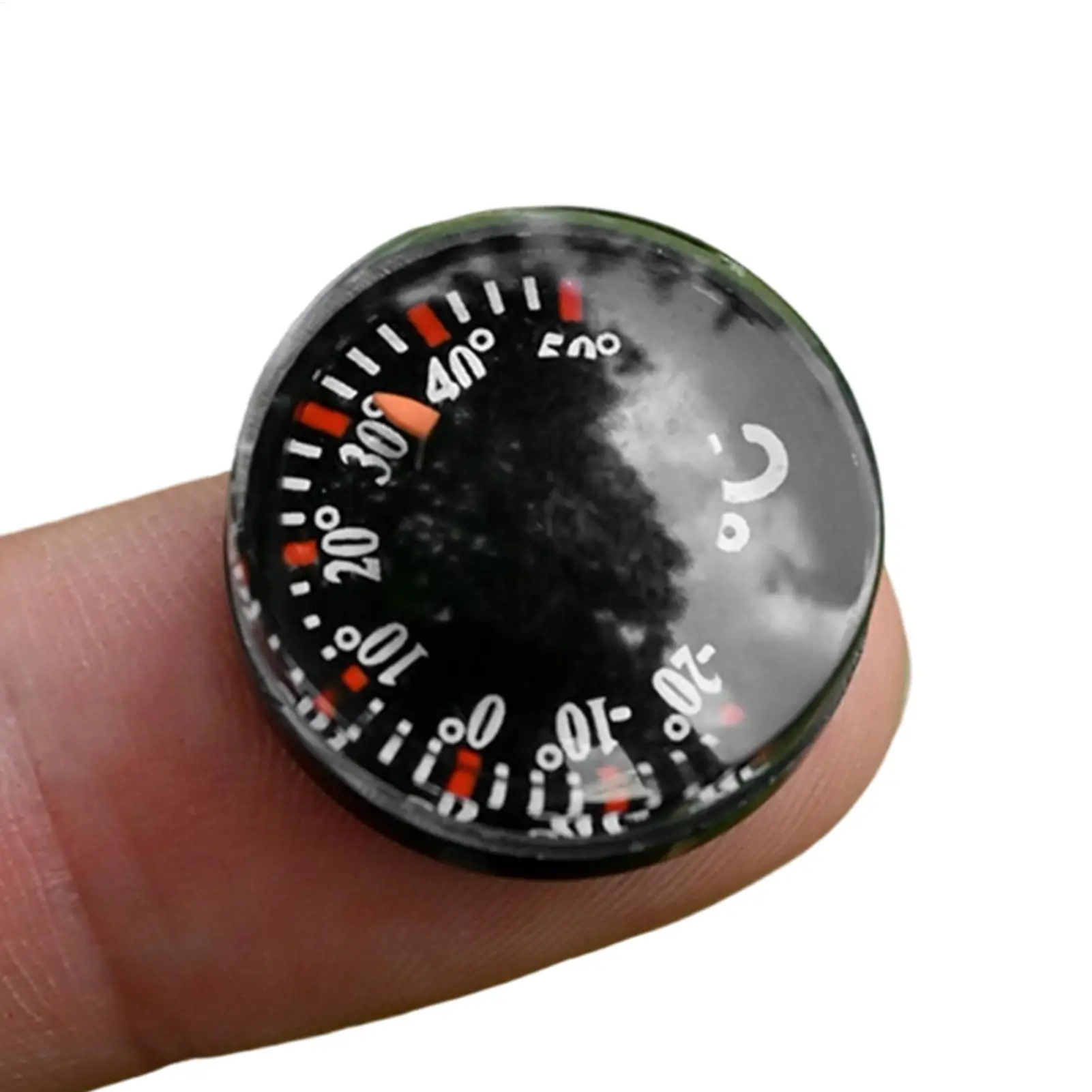 1-Piece Mini Car Thermometer Battery-free Dashboard Thermometer, Easy Stick Mount, Compact Car Interior Scale Measurement Tool