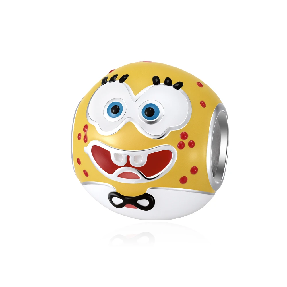 SpongeBob Square Patrick Star 925 Sterling Zilver Charm Bead Fit Originele Armband Sleutelhanger Ketting Diy Sieraden Accessoires