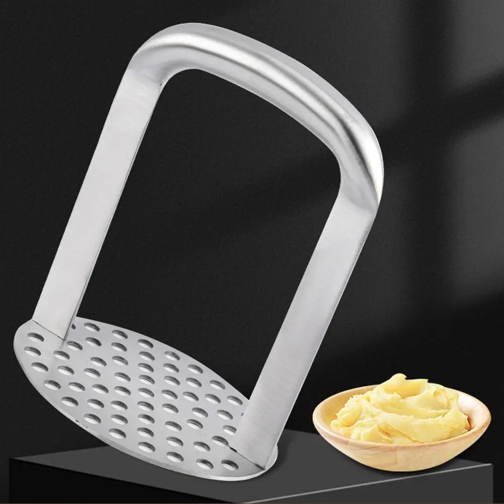

Stainless Steel Potato Masher Horizontal Handle Ergonomic Handle Food Smasher Manual Non-slip Avocado Crusher