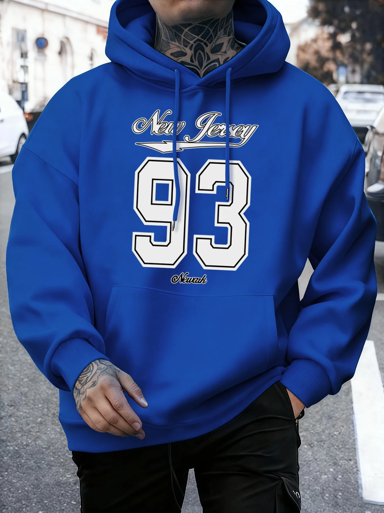 نيويورك 93 تصميم ملابس رياضية رجالية من الصوف كل مباراة البلوز الشارع بلوفرات عصرية غير رسمية للجنسين ملابس أساسيات فضفاضة دافئة #1