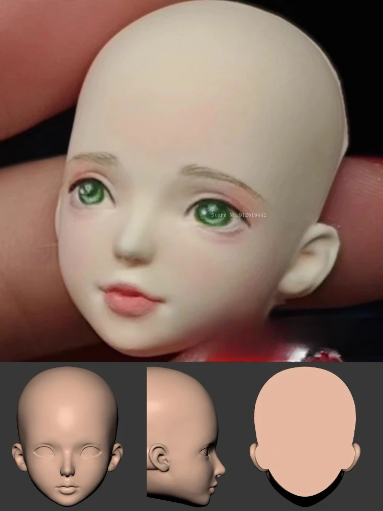 قالب سيليكون خفيف من الطين ، أداة صنع دمية السيراميك ، طين بوليمر يدوي ذاتي الصنع ، قالب وجه لشخصيات كرتونية للرسوم المتحركة