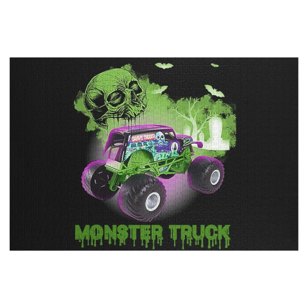 

Monster Truck Grave Green Digger Racing Gift Shirt Jigsaw Puzzle Personalized Gift Ideas Personalized Gifts Scale Motors Puzzle