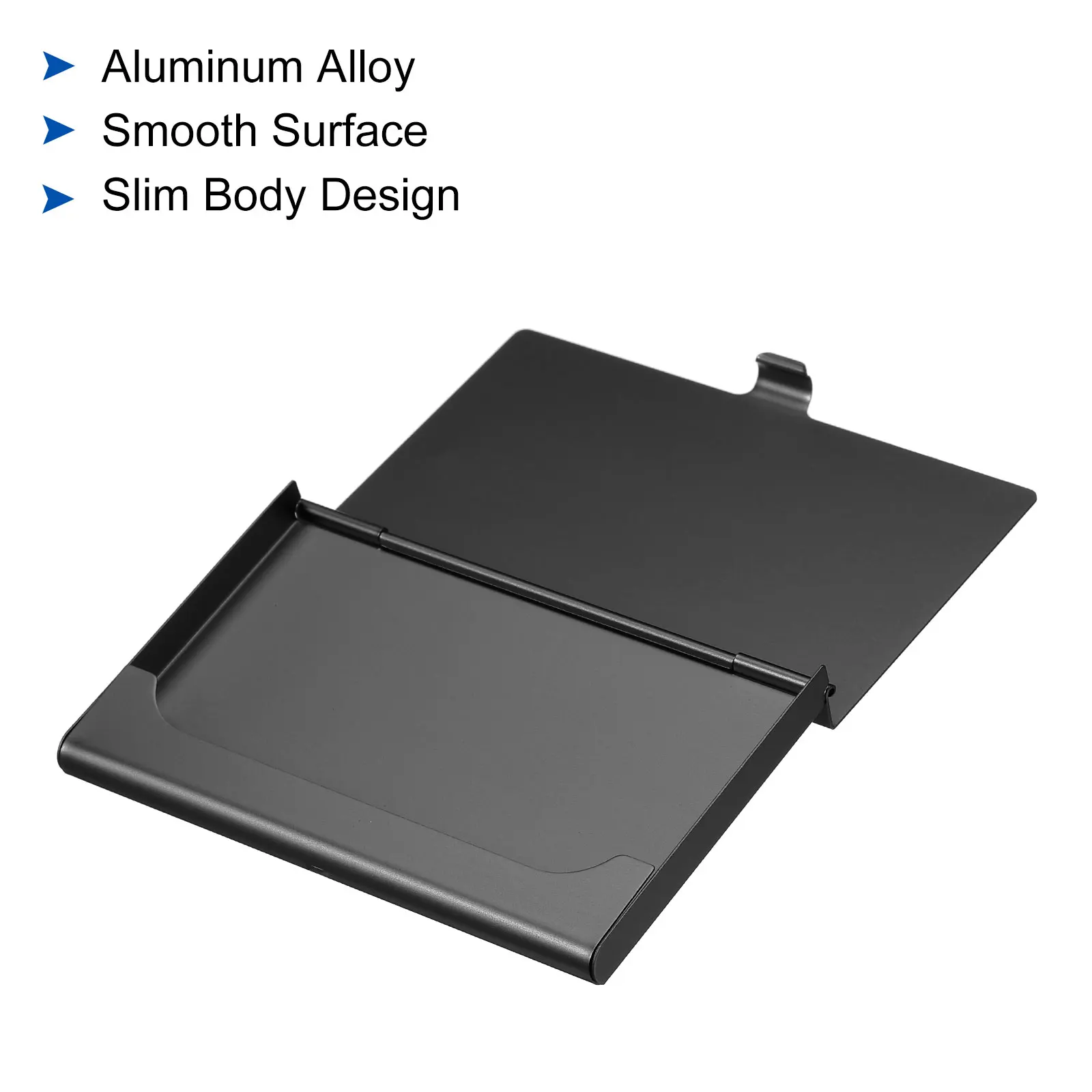 Imagem -04 - Business Card Holder Metal Box Cover Titular do Cartão de Crédito Alumínio Alloy Flip Cover Slim Name Cards Case para Mulheres e Homens pc Pcs Pcs