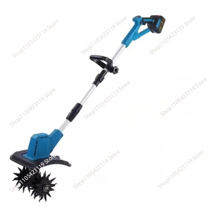 Compact Electric Power Tiller - Lightweight Lithium Battery Rototiller for Small Farm and Vegetable Garden
