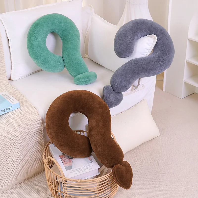 Kawaii Simulation 60x35cm Stuffed Symbol Love Throw Neck Pillow Super Soft Multicolour Home Office Decor Funny New Year Gifts