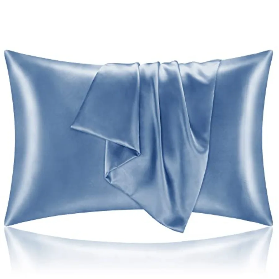 

Satin Pillowcase for Hair and Skin, Super Soft and Cooling Similar to Silk Pillow Cases 2 Pack with Envelope Closure, Gift for