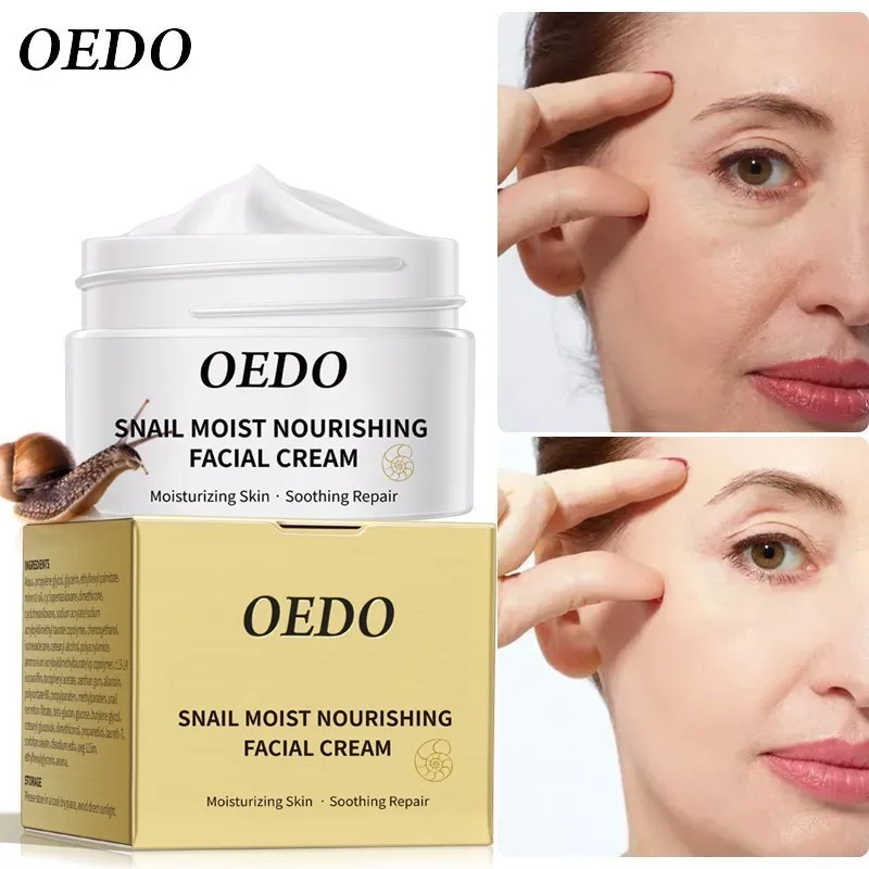 Snail Moisturizing Nourishing Cream Desalination Fine Line Shrinking Pore Firming Lifting Facial Skin Smoothing Facial Skin Care