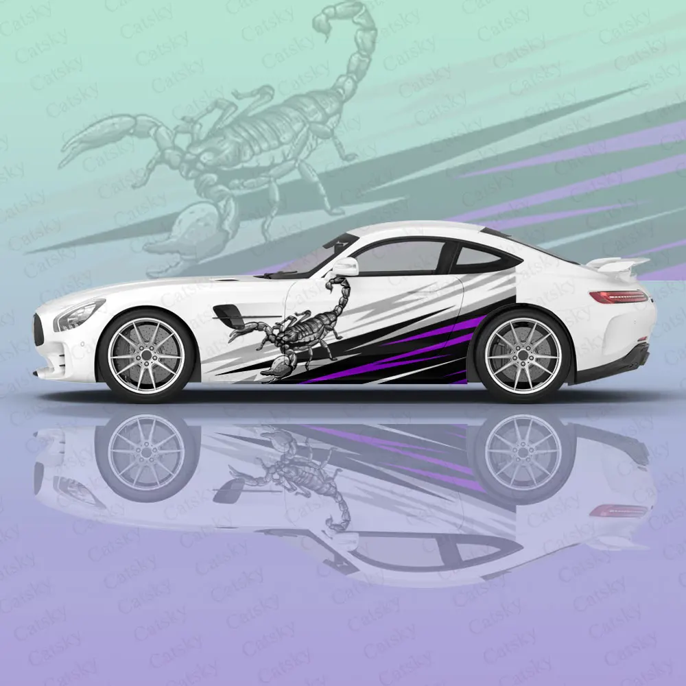 

Animal Pattern Outdoor Car Graphic Decal Protect Full Body Vinyl Wrap Modern Design Image Wrap Sticker Decorative Car Decal