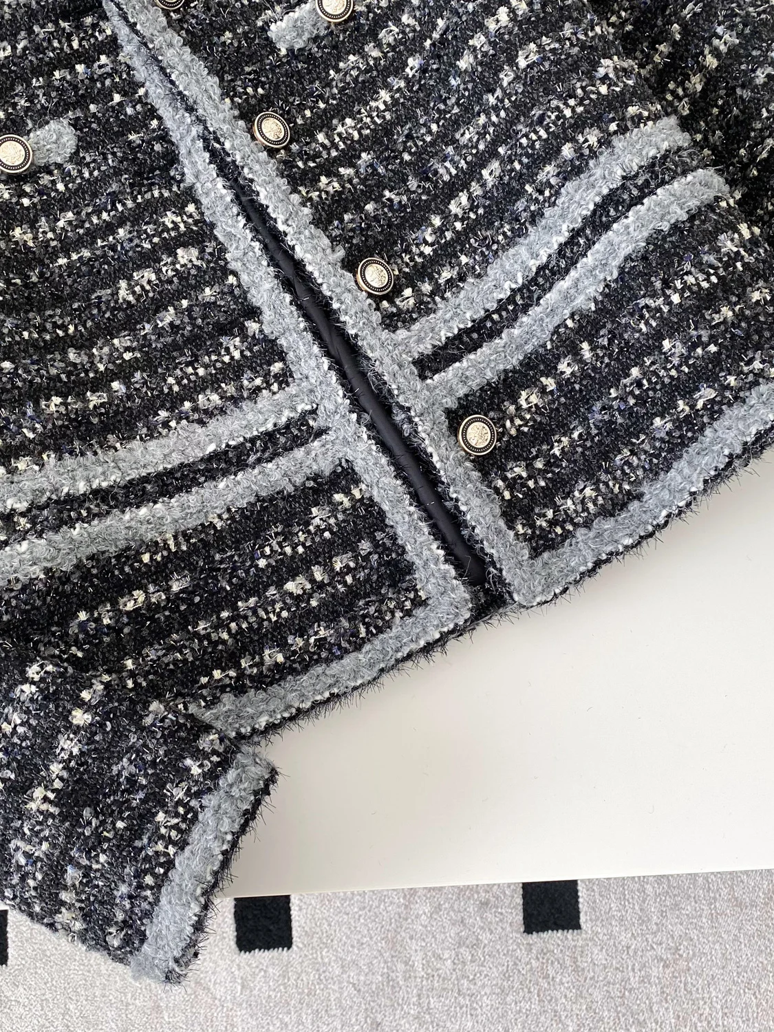 معطف نسائي من Faionable ort Jaet لخريف وشتاء 2025 من التويد مستدير Ne بأزرار حتى فرنسي Sle فضفاض مناسب طويل Sve