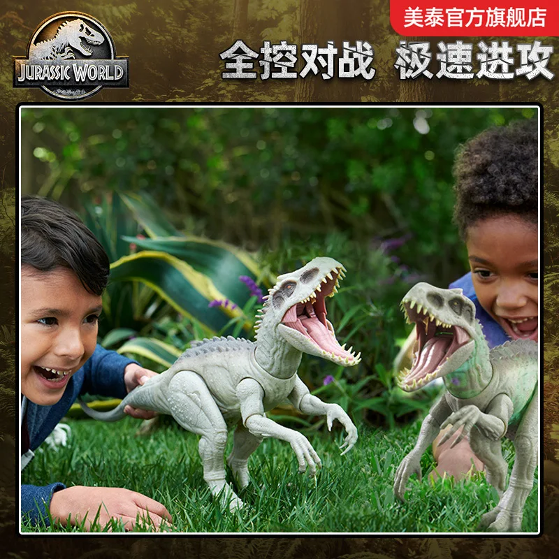 Meitai jurassic world camuflagem ataque tiranossauro rex simulação figura de ação modelo de brinquedo para presentes de aniversário