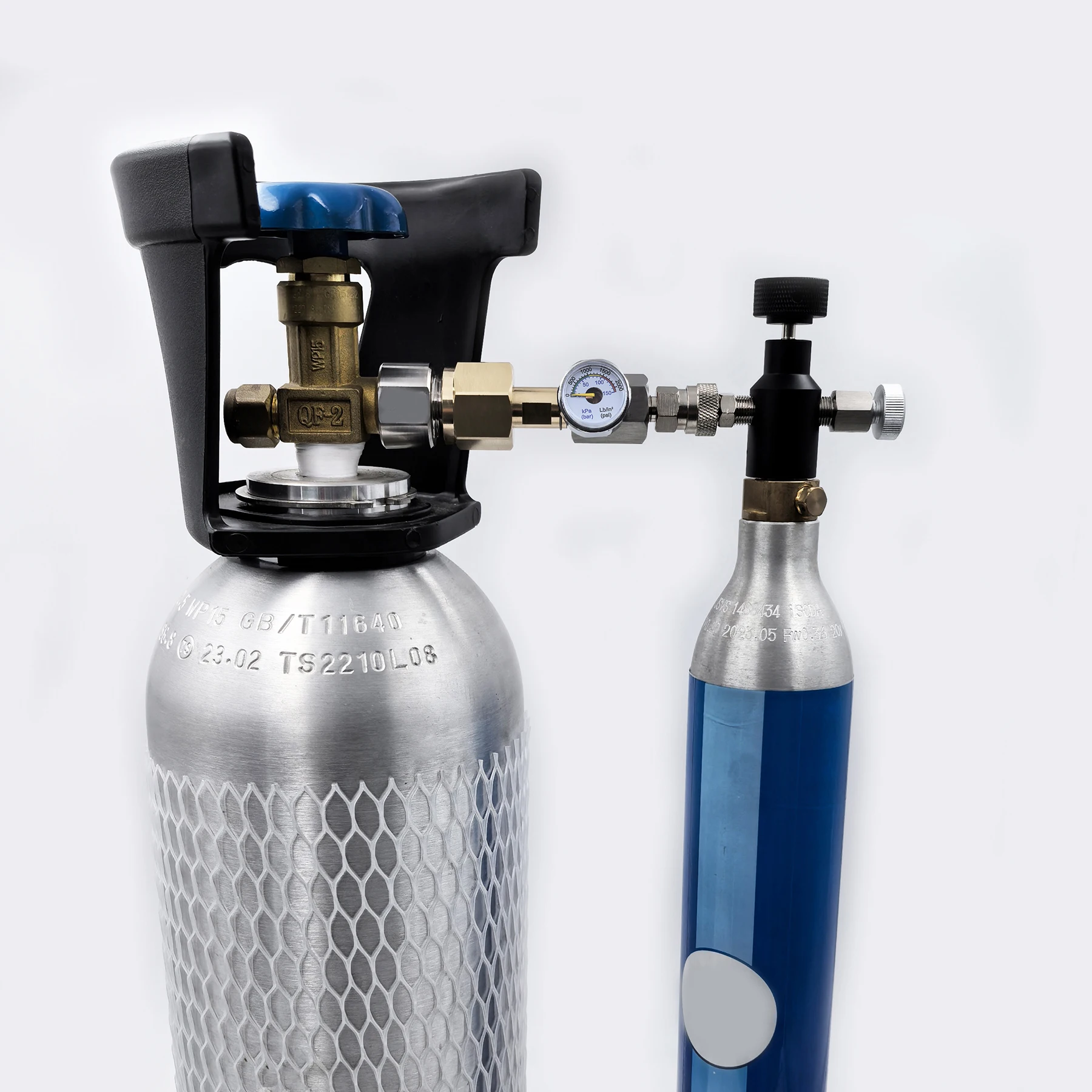 Soda-Wasser-Zubehör, Funkenwasserbereiter, Zylinder, Tank, CO2-Füllstation, Nachfülladapter, Anschluss W21,8–14 oder G3/4 oder CGA320