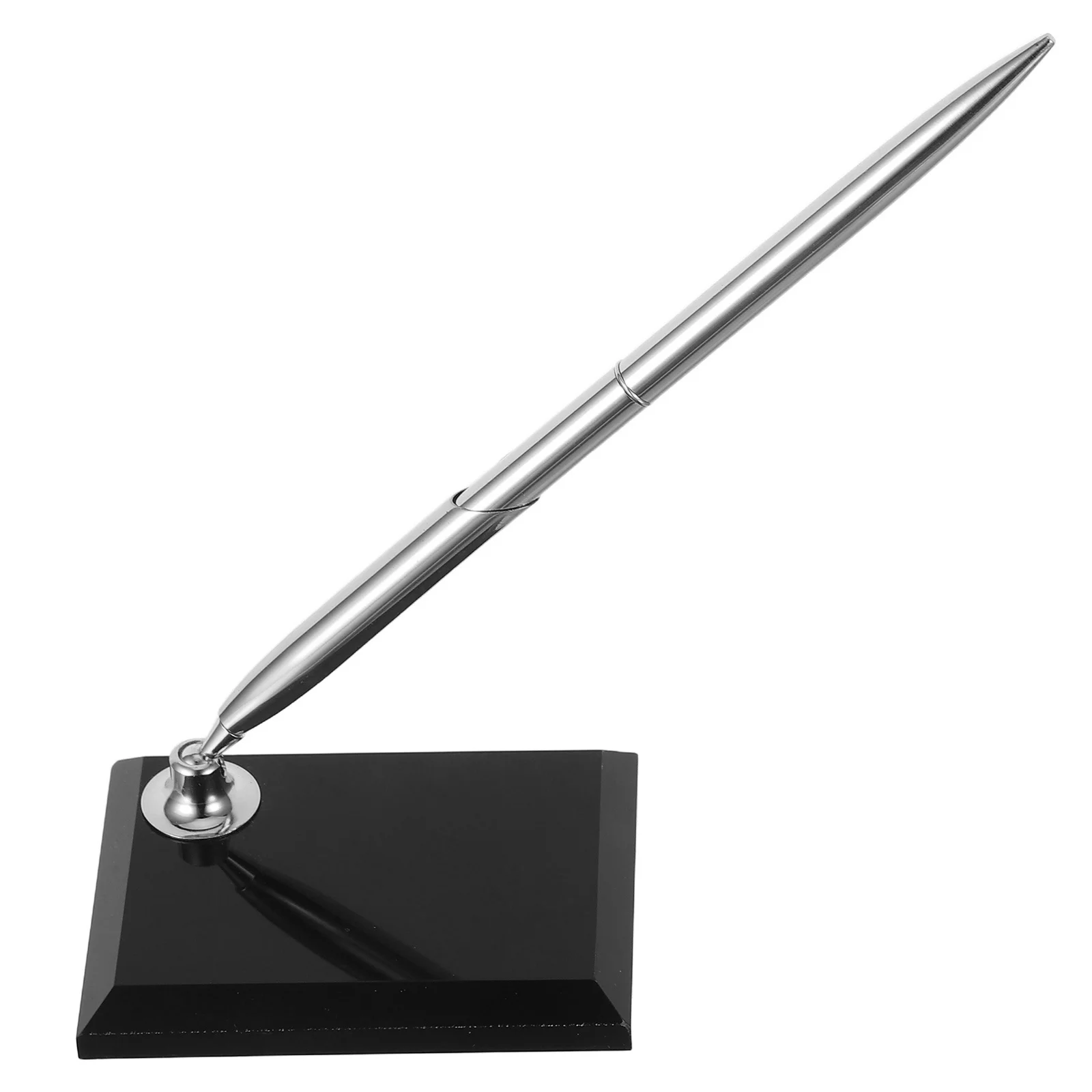 

Sign In With Stand Metal Ballpoint Desk Signing Pen For Wedding Guest Book Office Reception Counter Business Event Guest Signing