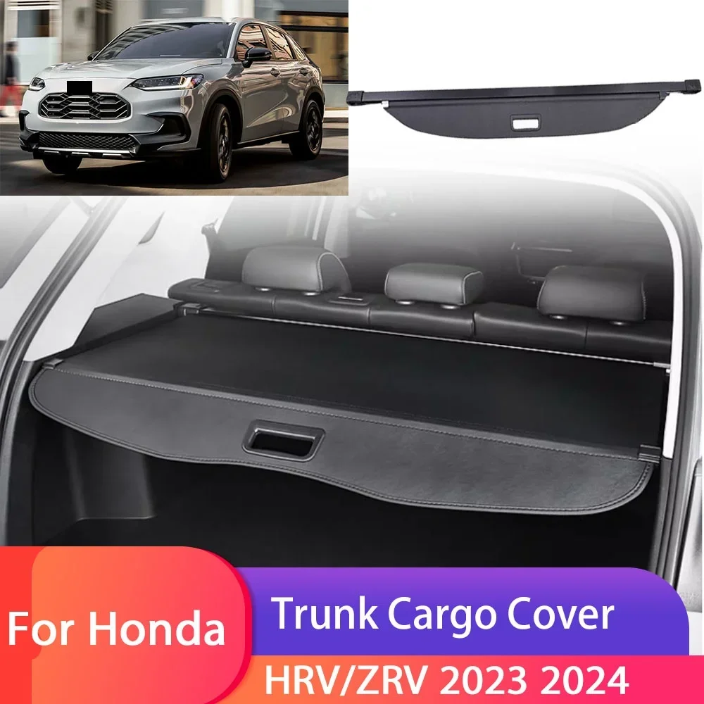 Car Trunk Cargo Cover For Honda HRV/ZRV 2023 2024 Luggage Tray Storage Security Shield Curtain Partition Mat Accessorie