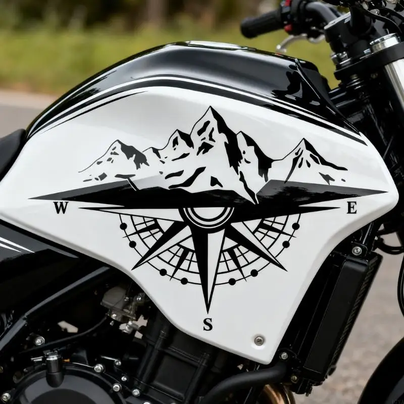 

2PCS PVC Car Stickers Waterproof Decorative Decals Sunlight Resistant No Tools Required Suitable For Vehicle Exterior D7YA