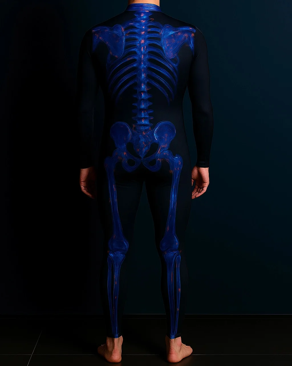 Herren Halloween Punk Jumpsuit 3D Digitaldruck Bodysuit Erwachsenen Zentai Cosplay Karneval Bühnenauftritt Catsuit Radsportkostüm – Detail 4
