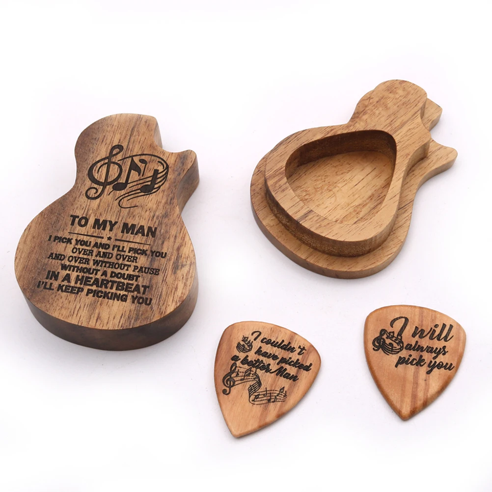 

Picks 1 Openable Shape Box Set Lightweight Durable Pick Storage Holder Case For Guitar Bass Ukulele Players High Grade