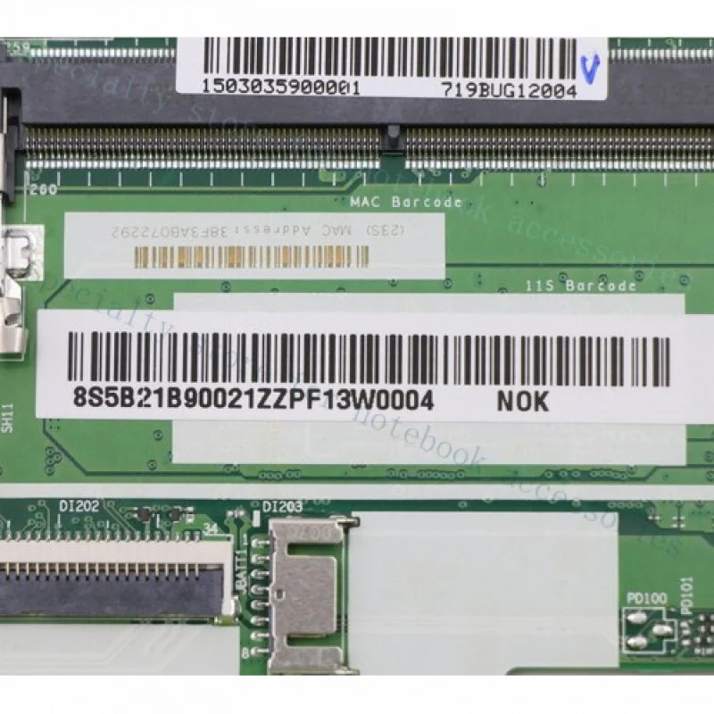 A++For Lenovo IdeaPad 3-17ALC6 5B21B90021 R7-5700U 4G-RAM Laptop Motherboard