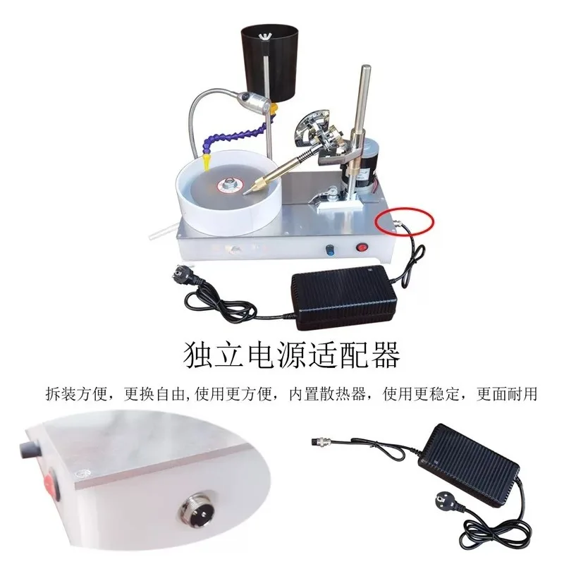 Display Gem Machine Precision Gemstone Faceting With Digital Angle Manipulator Flat Grinder