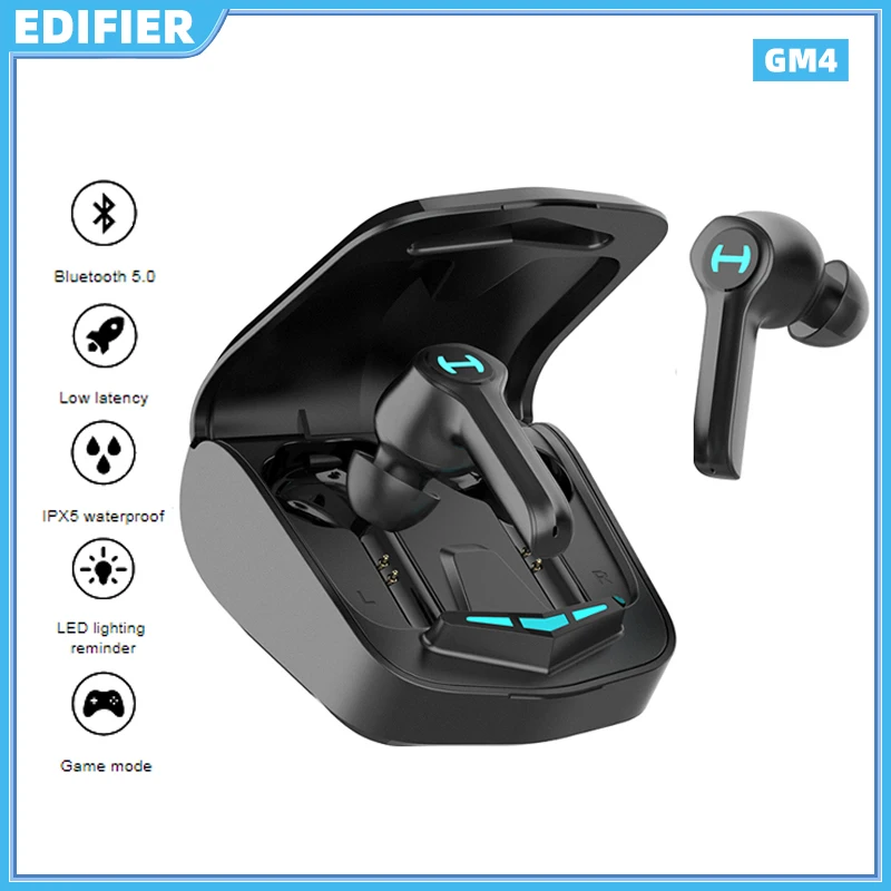 

Edifier HECATE GM4 Bluetooth 5.0 True Wireless Earphone PixArt Low Latency with Game/Music Dual Mode