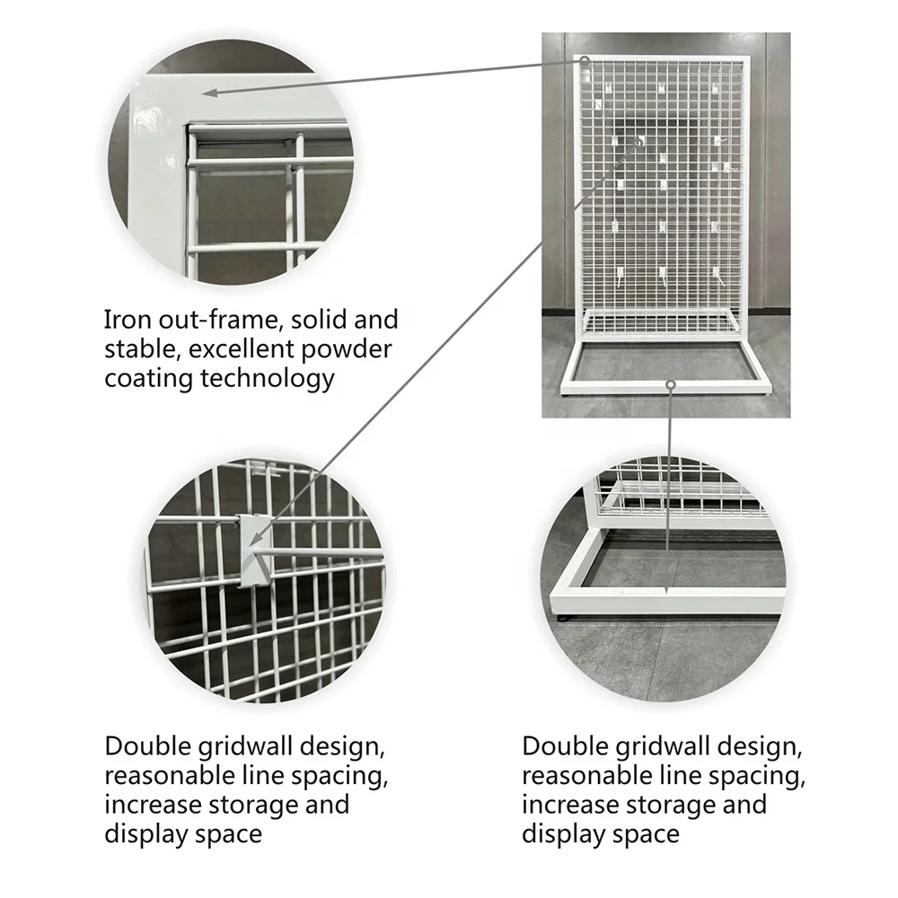 Rack de exibição de metal personalizado, acessórios de rack de exibição de ferramentas, suporte de exibição de parede com ganchos para loja de varejo