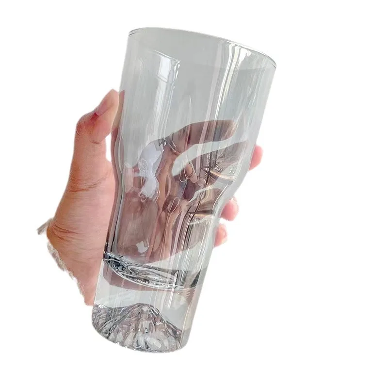 

CX glass cup high-value ins wind iceberg cup large capacity mountain viewing beer glass