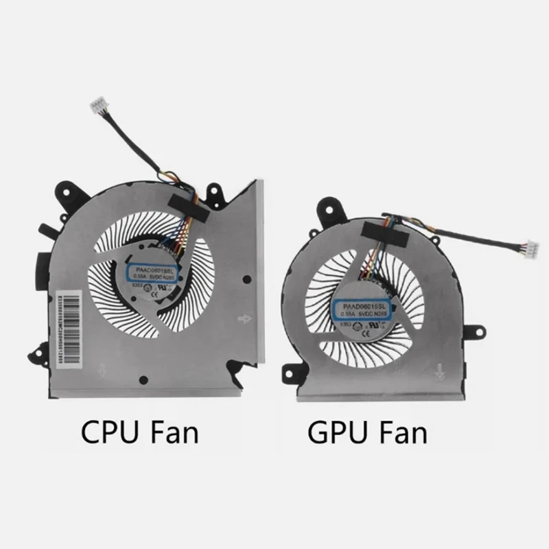 CPU + GPU Cooling Fan For MSI GF63 MS-16R1 MS-16R2 GF65 WF65 MS-16R3 MS-16R5 Laptop CPU Cooling Fan