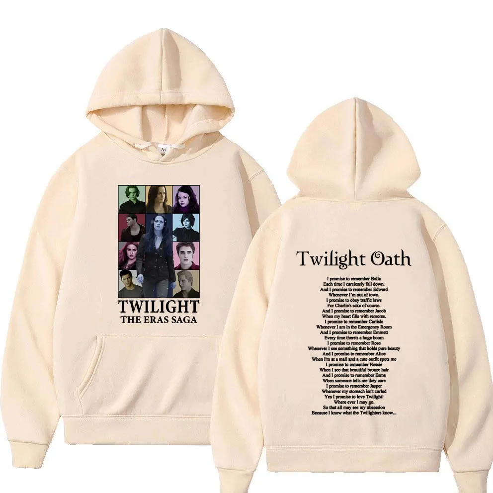 Twilight The Oath Print Hoodies Bella Jakob Edward Graphic Tracksuit Pullovers Men Women Fashion Casual Fleece Hoodie Streetwear