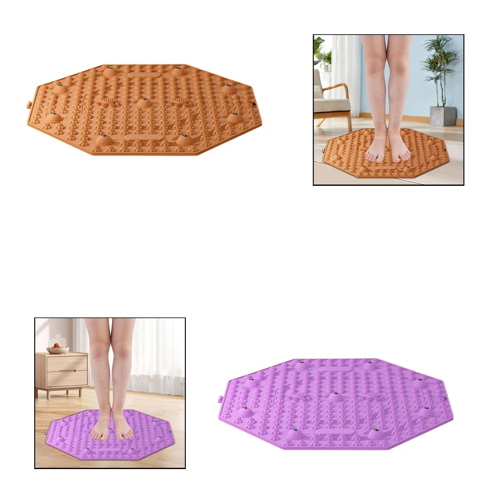 

Foot Massager Mat Lightweight Massage Tool Anti Slip Compact Professional Premium Portable Pressure Point Pad Reflexology Pad