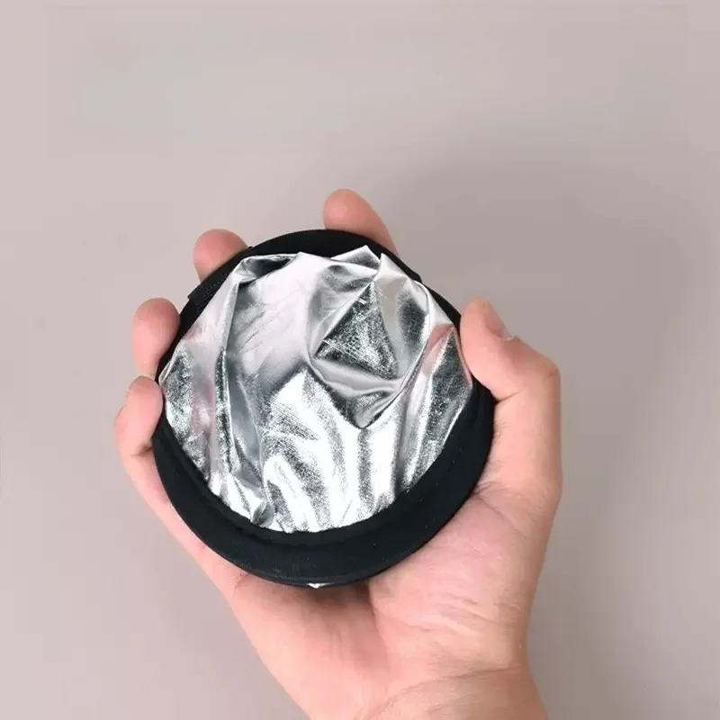 

30cm 12" Gold Silver Reflector Light Plate - Handheld Folding Collapsible Diffuser Portable 2 in 1 Photo Reflector