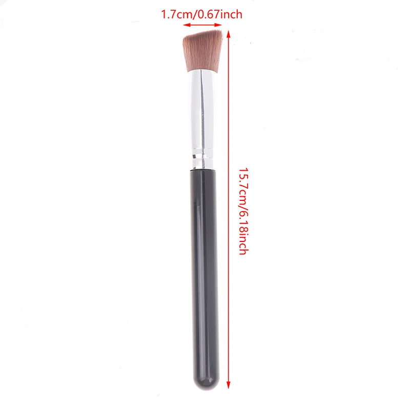 Beveled แปรงไฮไลท์สามเหลี่ยม Brightening Brush lacrimal Groove แปรงกลางแบบปกติแปรงคอนซีลเลอร์แปรง