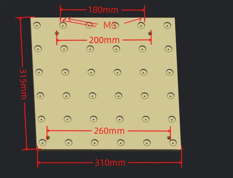 Imagem -05 - Funssor-creality K1max Impressora 3d Ultra Plana de Alumínio Fundido Cama Aquecida Build Plate mm