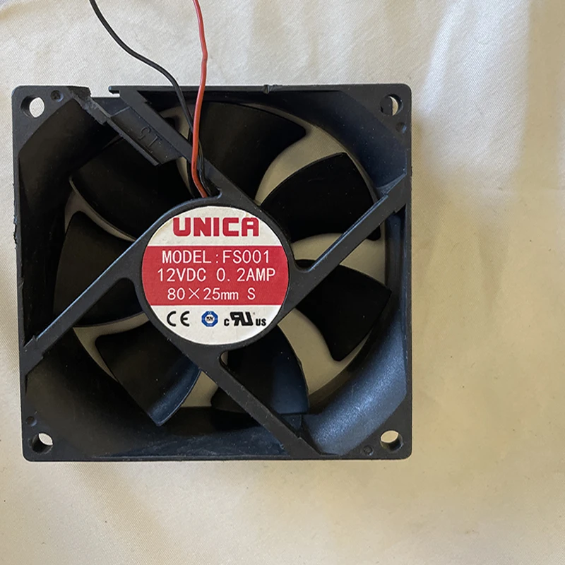 Ventilador de refrigeração, 80x80x25, 8025, 2900 rpm, 0.5a, 2 pinos