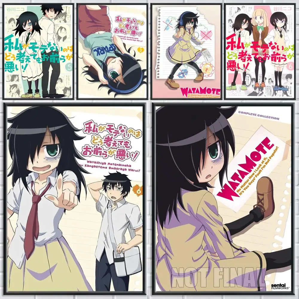 أنيمي واتاموت كوروكي توموكو ملصق غرفة جدار ديكور فني ملصقات مقاومة للماء للمنزل بار غرفة نوم الديكور