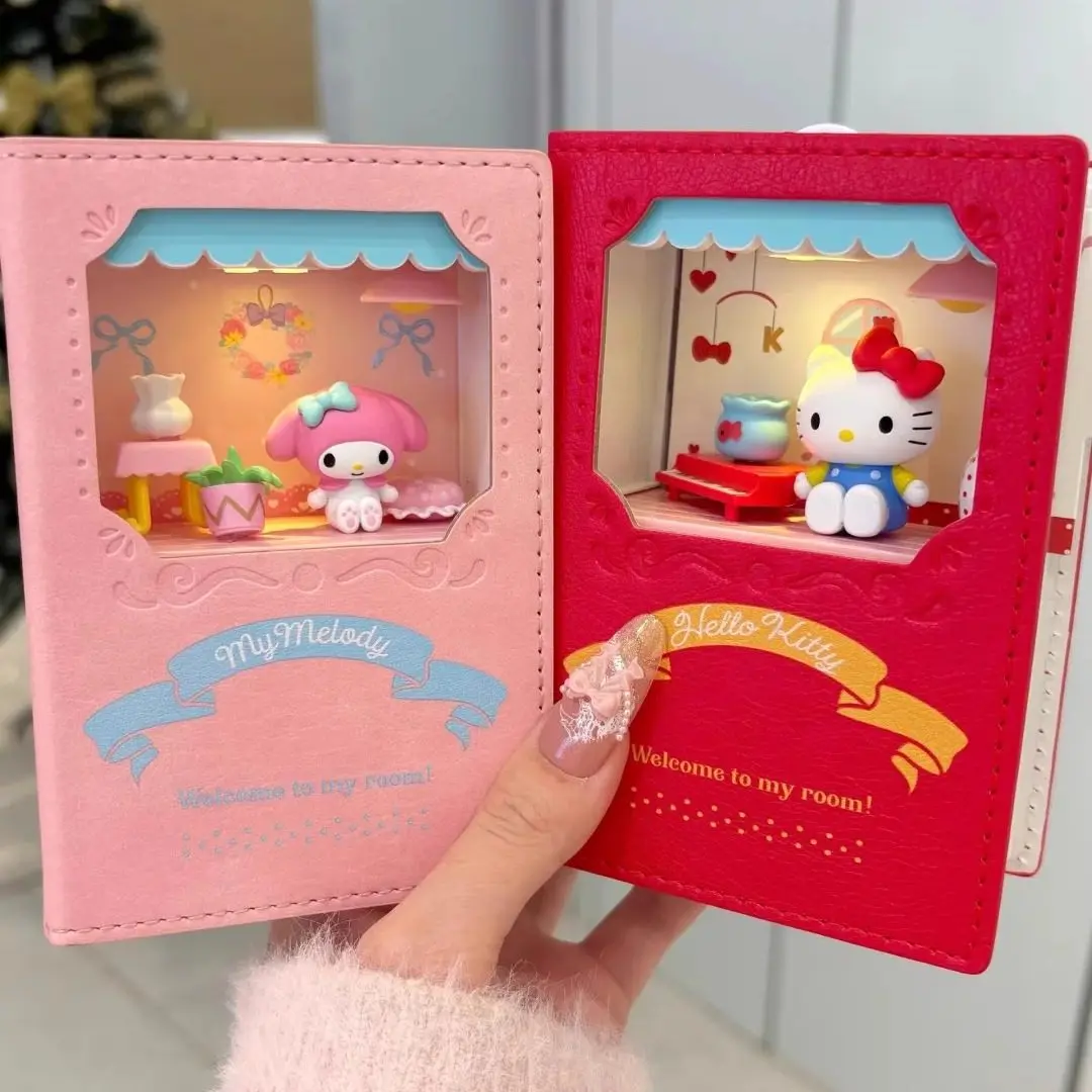 

NEW Genuine Sanrio Characters Magical Music Book Series Blind Box Kawaii Desktop Ornament Hellokitty Girl'S Gift Exquisite Toys