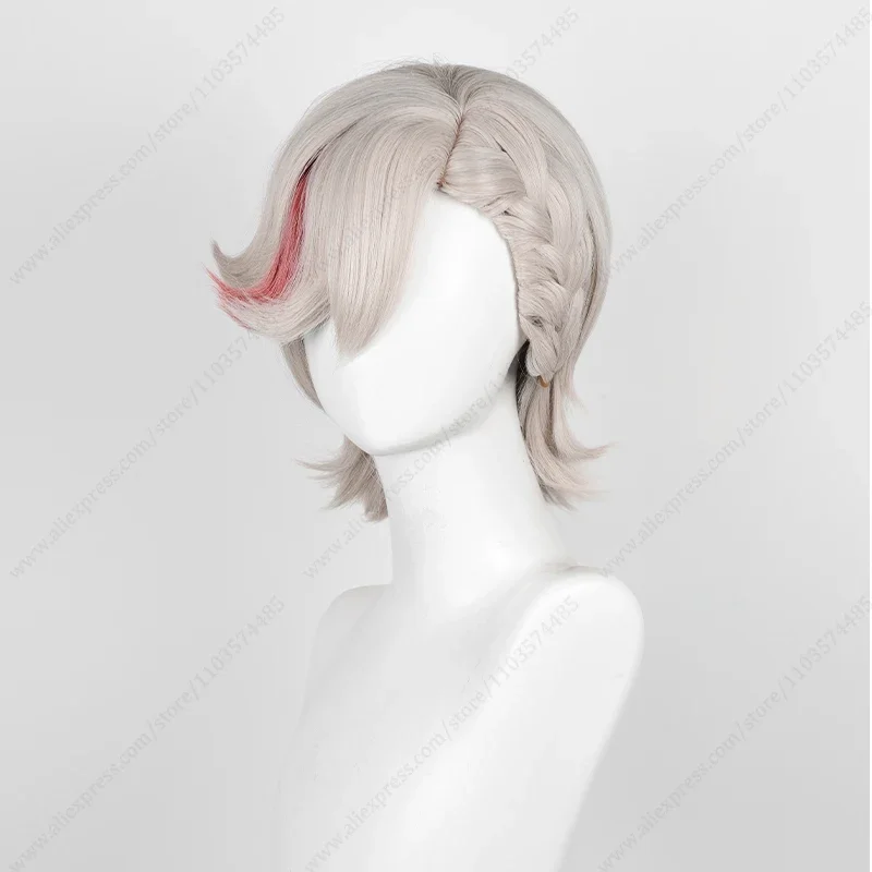 Fontaine Lyney Cosplay Wig 32cm Short Heat Resistant Synthetic Hair