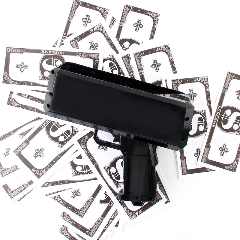 Sparare soldi pistola giocattolo partito banconota sparare pistola carta soldi sparatutto macchina da lancio gioco divertente regalo di moda