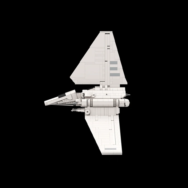1213pcs MOC Imperial Lambda Class Shuttle Star Battle UCS Model Building Blocks Shelf Decor, Home Decor For Boys Christmas Gift - view 3