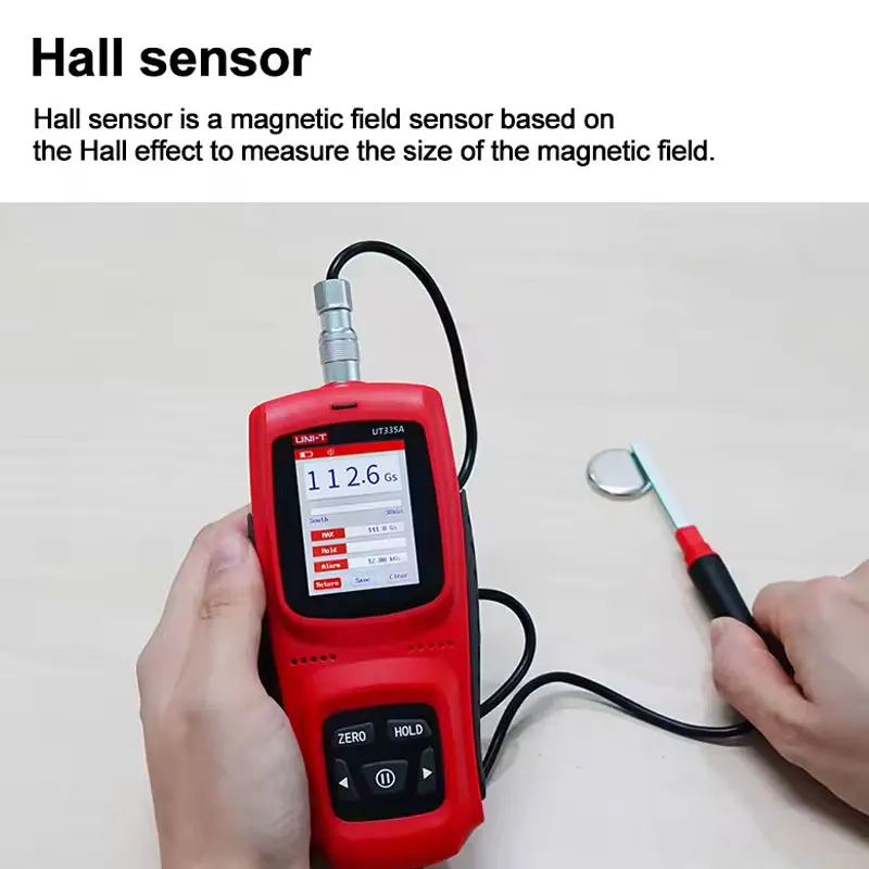 UNI-T UT335B/A المغناطيس الدائم غاوس متر يده الرقمية تسلا متر التدفق المغناطيسي متر سطح المجال المغناطيسي 2% دقة