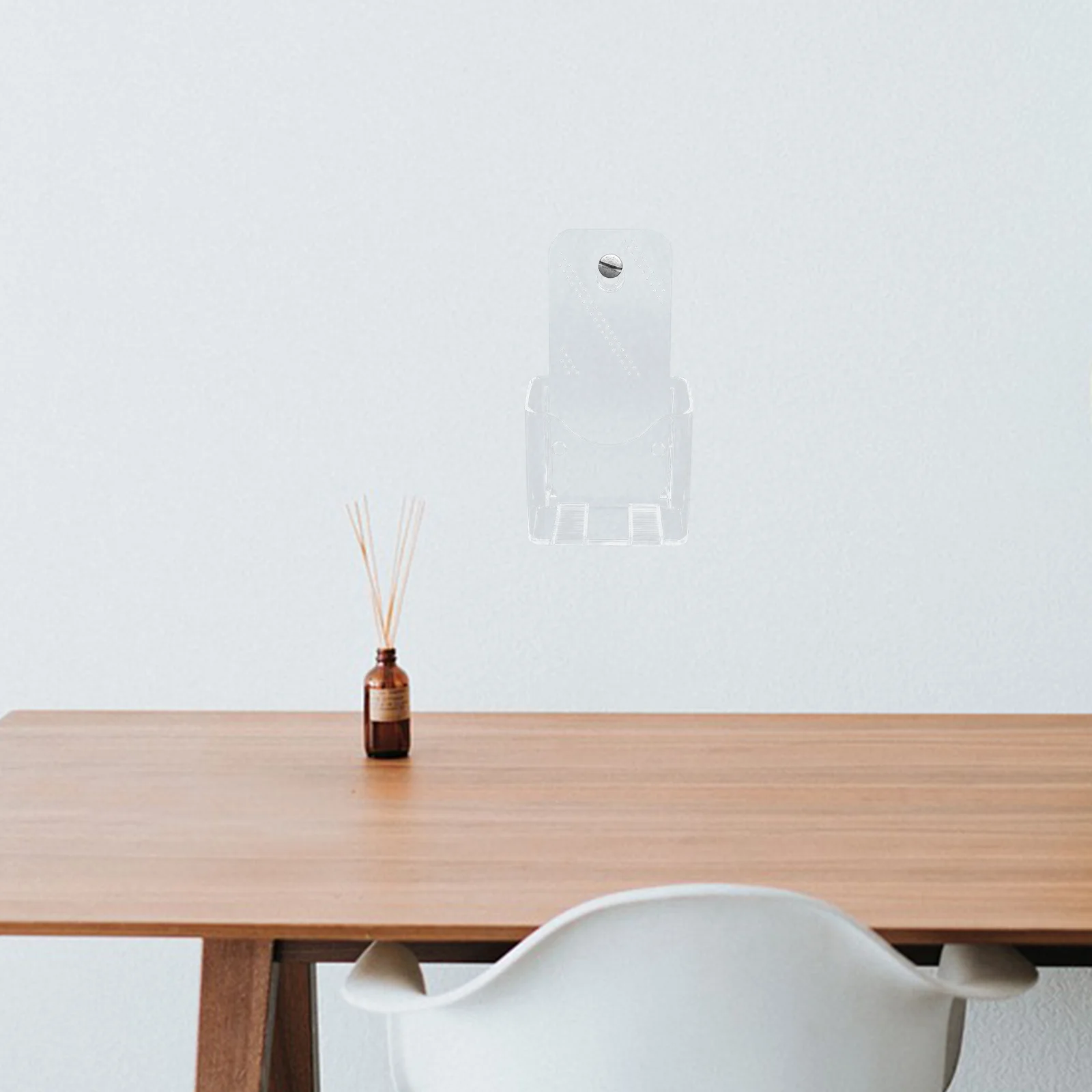 

2Pcs Clear Acrylic File Holder Desk Stand Literature Rack Magazine Brochure Document Organizer Brochure Holder