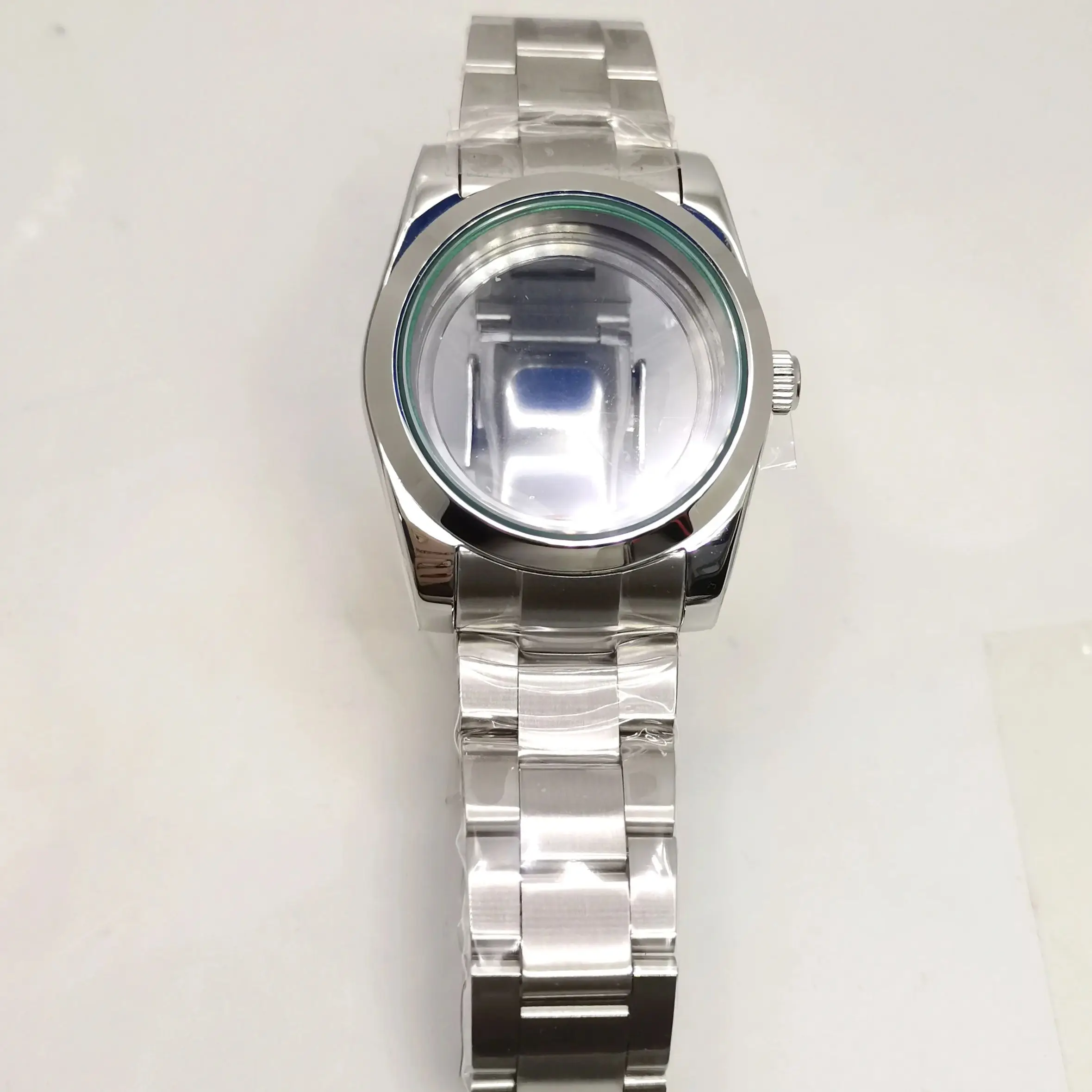 

Corgeut 39MM Watch Case Stainless Steel Sapphire Glass Fit NH35 eta2824 eta2836 miyota8215 pt5000 Auto Movement