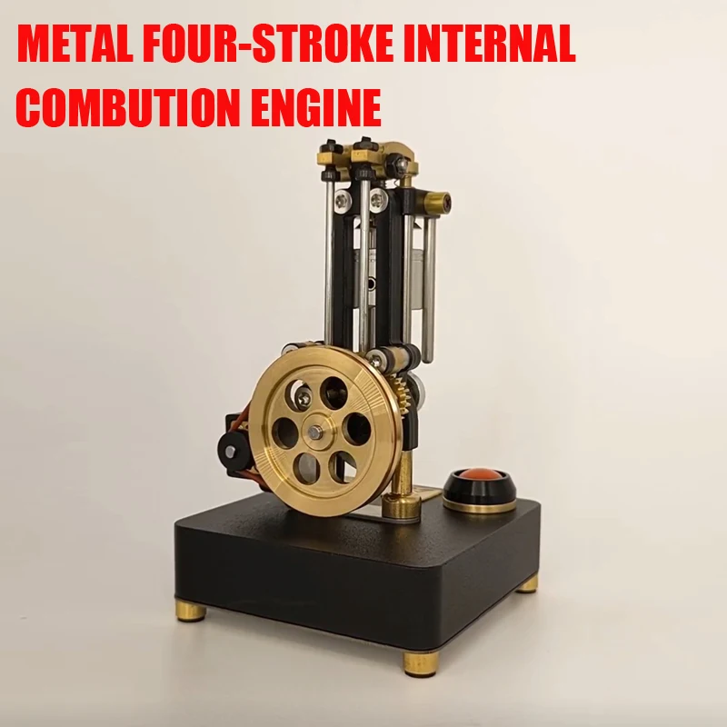 Internal Combustion Engine Four Stroke Model Full Metal Material Polishing Suitable for Scientific Experiments Toy Boy Toy