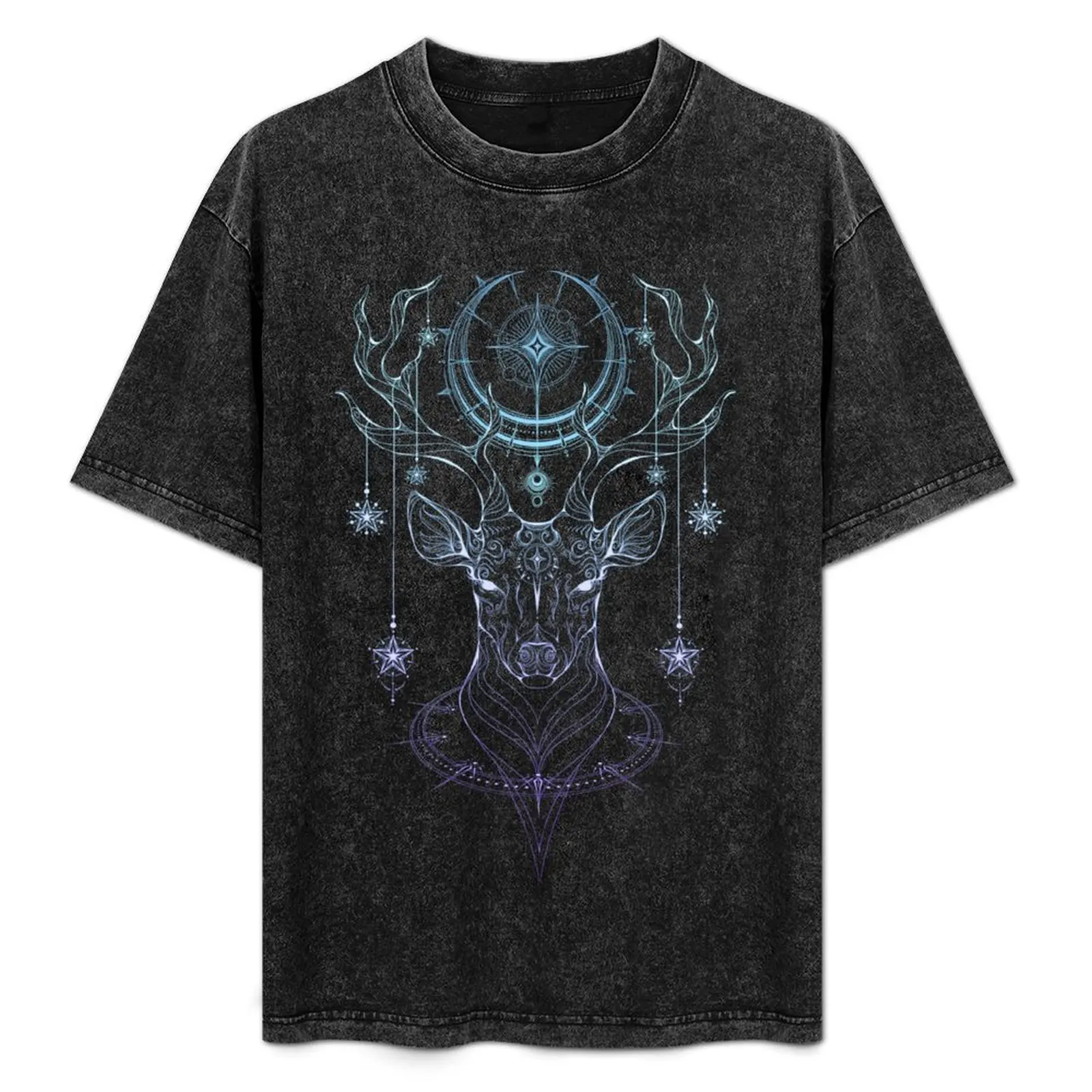 Celestial Stag T-Shirt plus sizes baggy shirts cute clothes men t shirts high quality