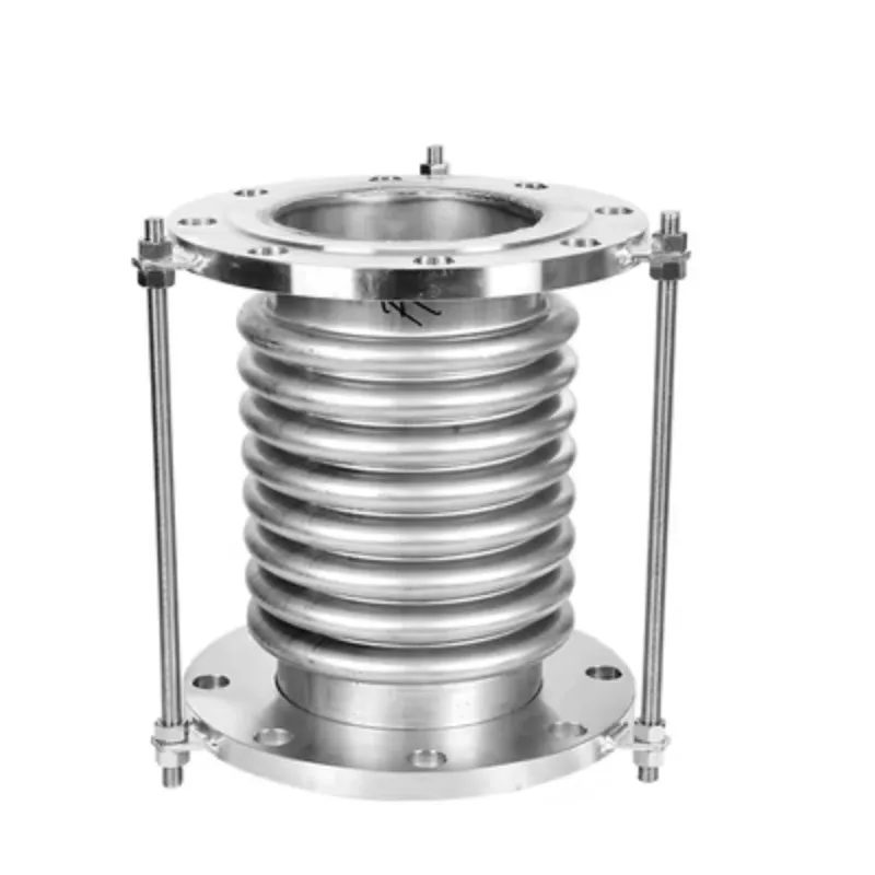 SUS304 DN100 Stainless Steel Compensator Equipment Metal Vacuum Bellows Flange Expansion Joint Pipe with 8pcs Flange Holes