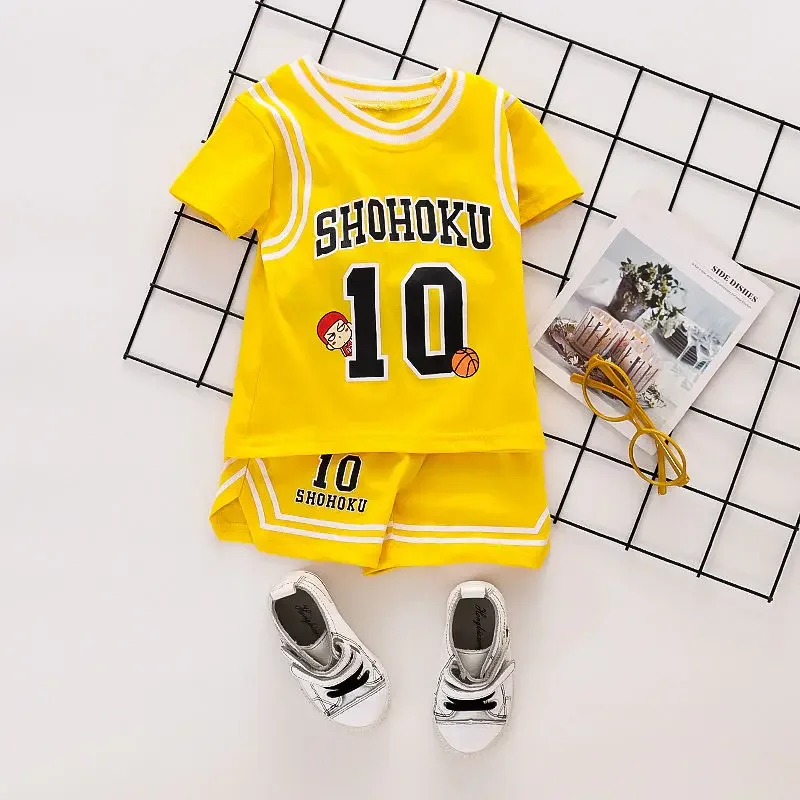 

Summer Children Casual Clothing Kids Boys Girls Cartoon Sport T Shirt Shorts 2Pcs/sets Kids Infant Clothes Toddler Tracksuit Set